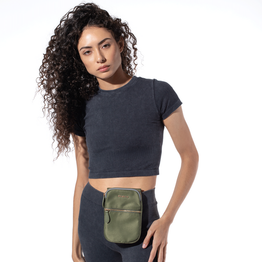 Bolsetta™ RFID Blocking Snap-On Magnetic Hip Pouch w/ Zippered Pocket