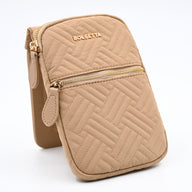 Bolsetta™ Quilt RFID Blocking Snap-On Magnetic Phone Pouch